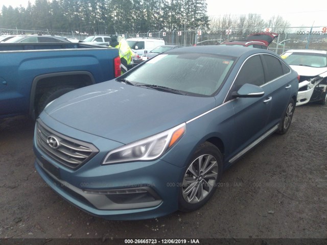 Photo 1 VIN: 5NPE34AF1FH139444 - HYUNDAI SONATA 