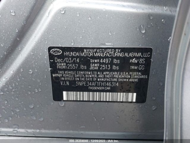 Photo 8 VIN: 5NPE34AF1FH146314 - HYUNDAI SONATA 