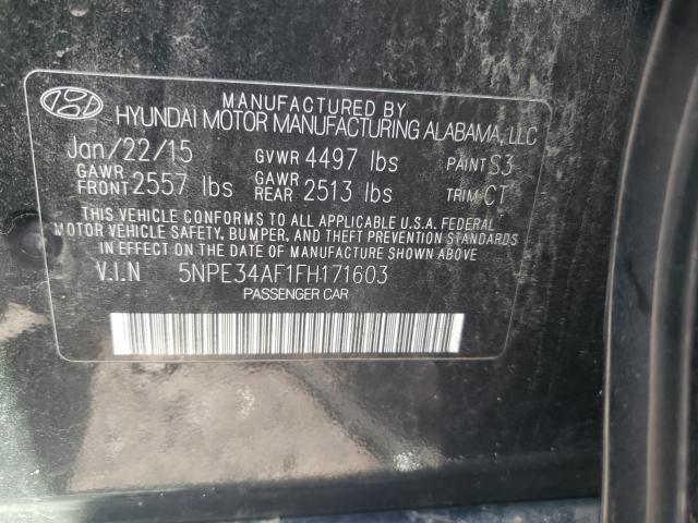 Photo 9 VIN: 5NPE34AF1FH171603 - HYUNDAI SONATA SPO 