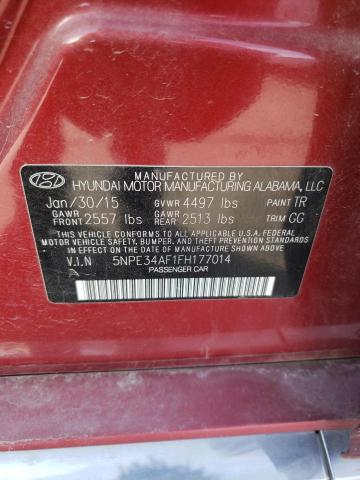 Photo 11 VIN: 5NPE34AF1FH177014 - HYUNDAI SONATA SPO 