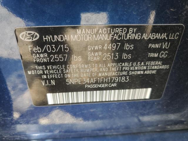 Photo 11 VIN: 5NPE34AF1FH179183 - HYUNDAI SONATA SPO 