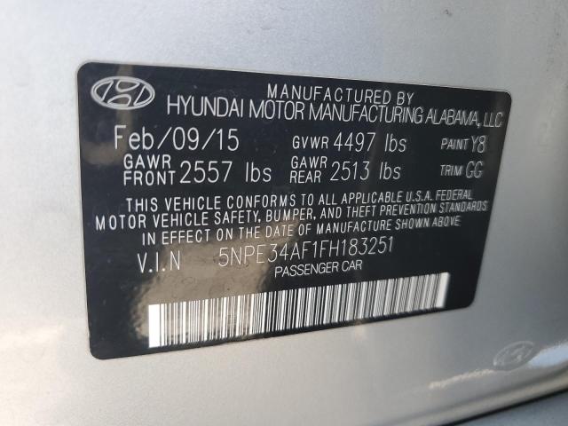 Photo 11 VIN: 5NPE34AF1FH183251 - HYUNDAI SONATA SPO 