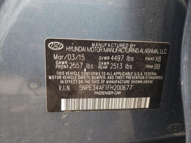 Photo 9 VIN: 5NPE34AF1FH200677 - HYUNDAI SONATA SPO 