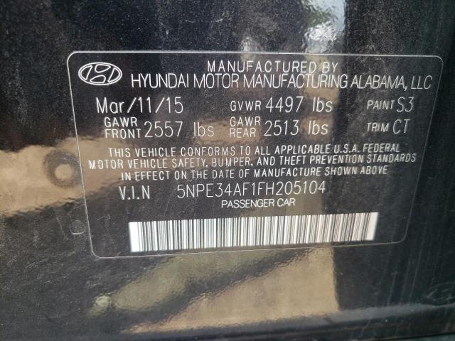 Photo 11 VIN: 5NPE34AF1FH205104 - HYUNDAI SONATA 