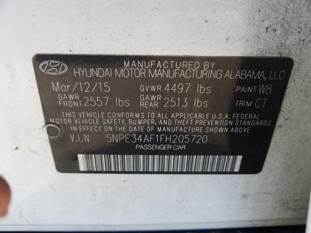 Photo 9 VIN: 5NPE34AF1FH205720 - HYUNDAI SONATA SPO 