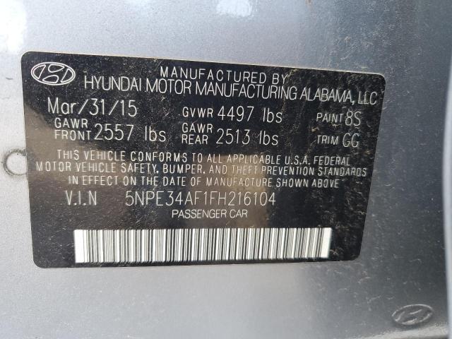 Photo 11 VIN: 5NPE34AF1FH216104 - HYUNDAI SONATA SPO 