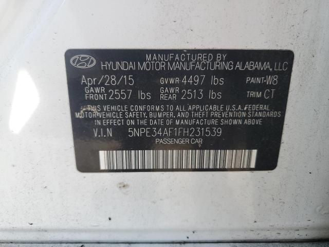 Photo 11 VIN: 5NPE34AF1FH231539 - HYUNDAI SONATA SPO 