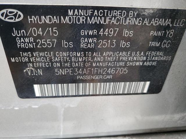 Photo 11 VIN: 5NPE34AF1FH246705 - HYUNDAI SONATA 