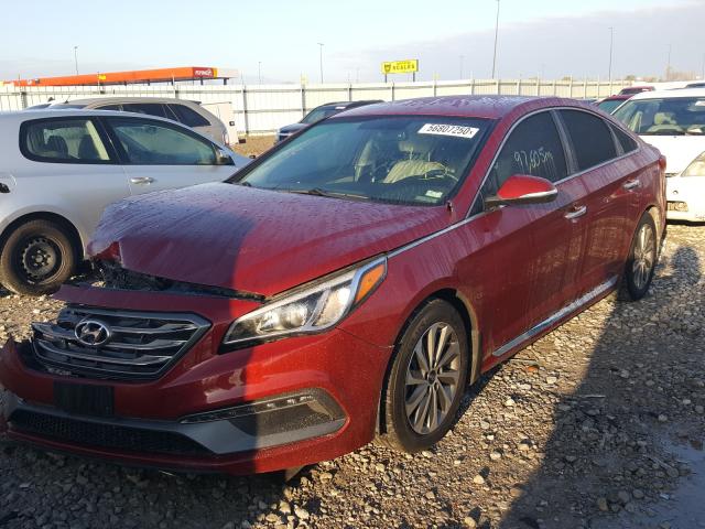 Photo 1 VIN: 5NPE34AF1FH256683 - HYUNDAI SONATA 