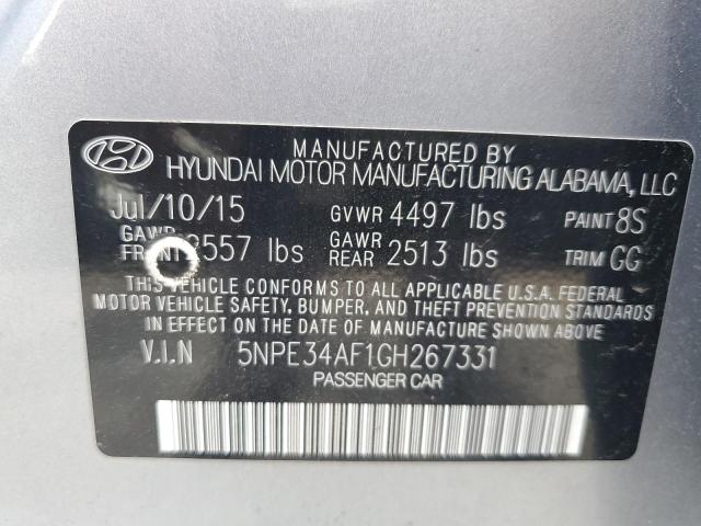 Photo 11 VIN: 5NPE34AF1GH267331 - HYUNDAI SONATA 