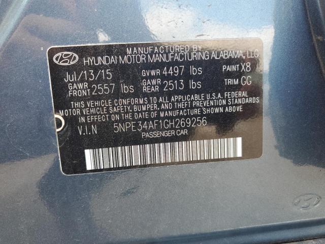 Photo 11 VIN: 5NPE34AF1GH269256 - HYUNDAI SONATA SPO 