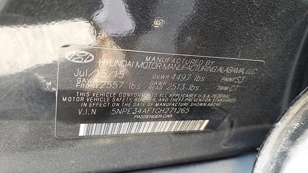 Photo 2 VIN: 5NPE34AF1GH271265 - HYUNDAI SONATA 