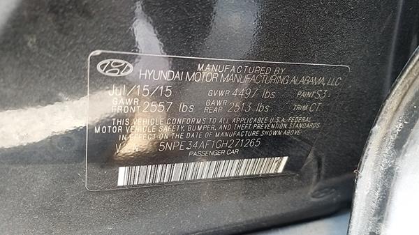 Photo 4 VIN: 5NPE34AF1GH271265 - HYUNDAI SONATA 