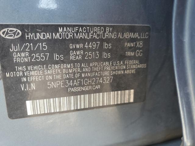 Photo 11 VIN: 5NPE34AF1GH274327 - HYUNDAI SONATA 