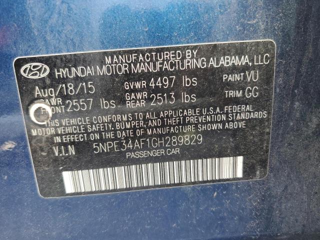 Photo 9 VIN: 5NPE34AF1GH289829 - HYUNDAI SONATA SPO 