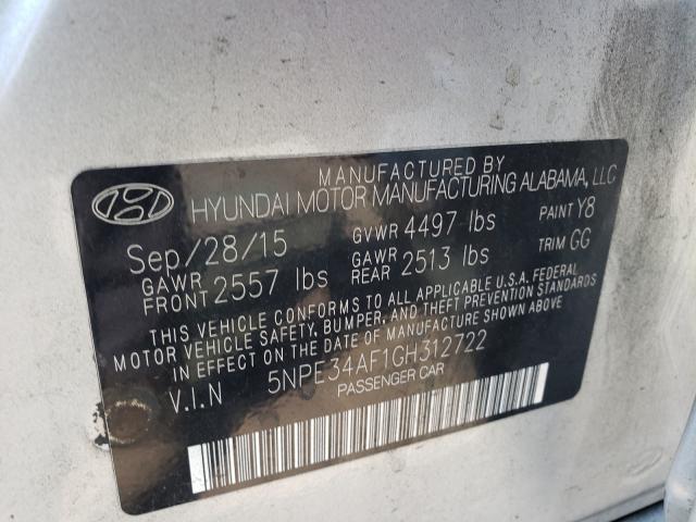 Photo 9 VIN: 5NPE34AF1GH312722 - HYUNDAI SONATA SPO 