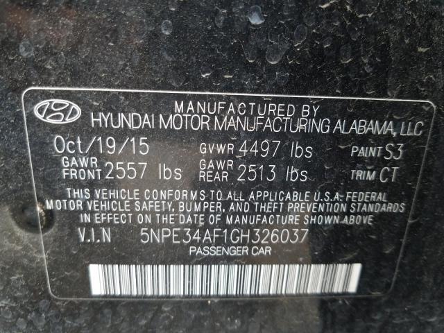 Photo 9 VIN: 5NPE34AF1GH326037 - HYUNDAI SONATA SPO 