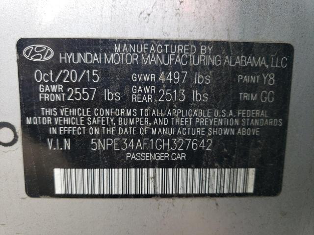 Photo 12 VIN: 5NPE34AF1GH327642 - HYUNDAI SONATA 