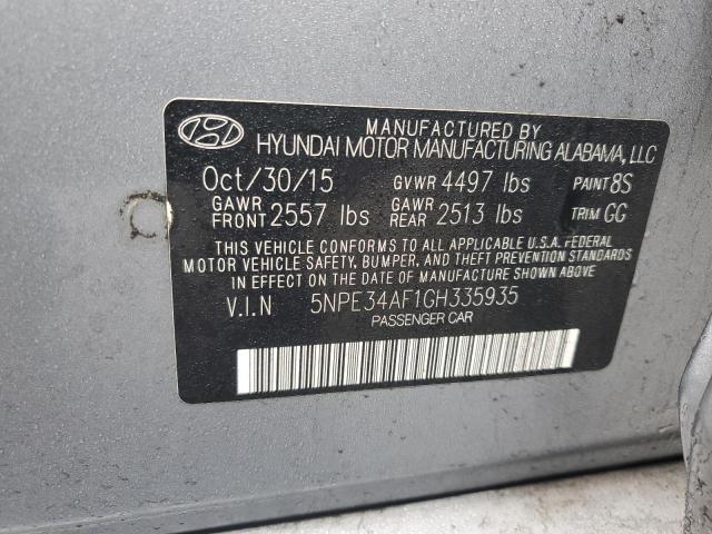 Photo 11 VIN: 5NPE34AF1GH335935 - HYUNDAI SONATA 