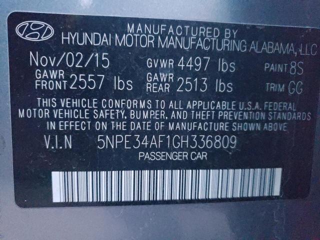 Photo 9 VIN: 5NPE34AF1GH336809 - HYUNDAI SONATA SPO 