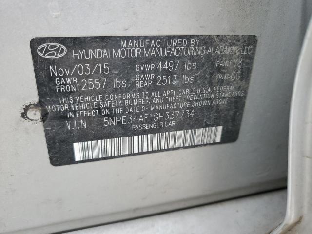 Photo 11 VIN: 5NPE34AF1GH337734 - HYUNDAI SONATA 