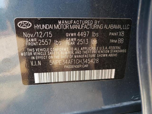 Photo 11 VIN: 5NPE34AF1GH345428 - HYUNDAI SONATA 