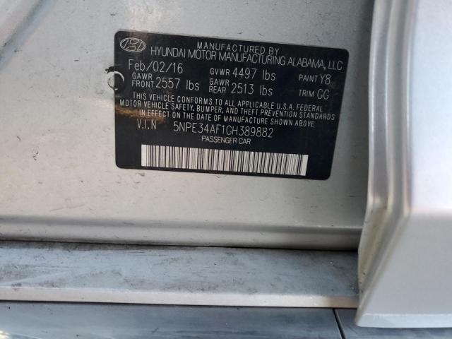 Photo 11 VIN: 5NPE34AF1GH389882 - HYUNDAI SONATA 