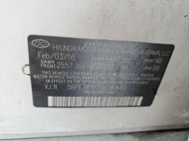 Photo 11 VIN: 5NPE34AF1GH390580 - HYUNDAI SONATA SPO 