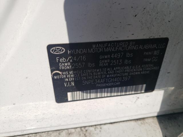 Photo 11 VIN: 5NPE34AF1GH401397 - HYUNDAI SONATA SPO 