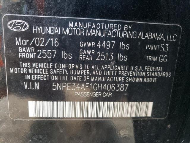 Photo 11 VIN: 5NPE34AF1GH406387 - HYUNDAI SONATA SPO 