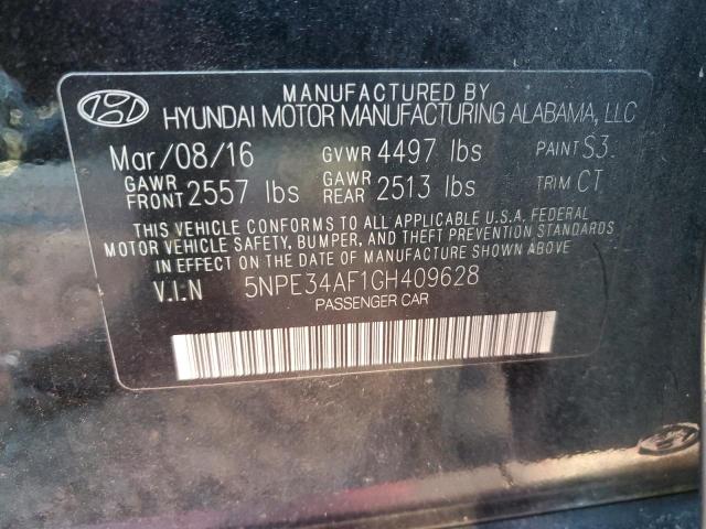 Photo 12 VIN: 5NPE34AF1GH409628 - HYUNDAI SONATA SPO 