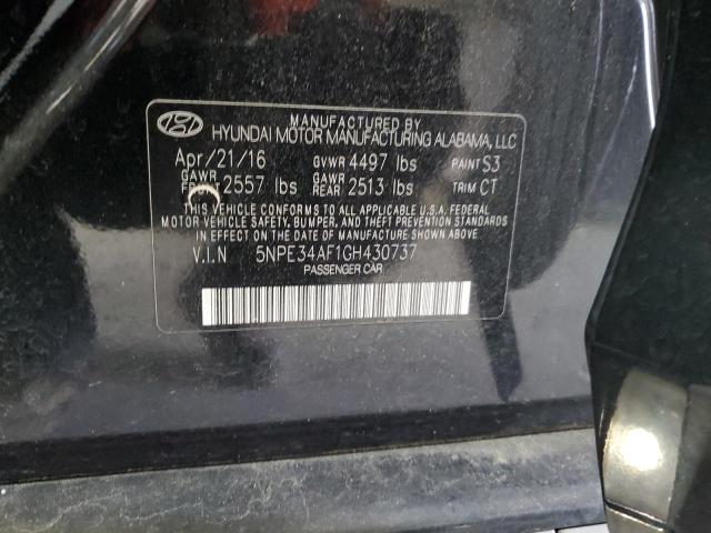 Photo 11 VIN: 5NPE34AF1GH430737 - HYUNDAI SONATA 