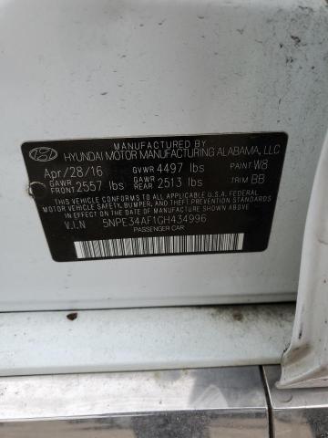 Photo 11 VIN: 5NPE34AF1GH434996 - HYUNDAI SONATA SPO 