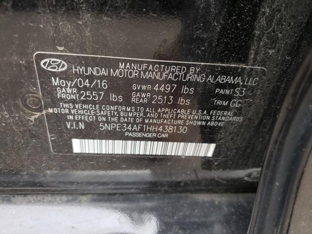 Photo 9 VIN: 5NPE34AF1HH438130 - HYUNDAI SONATA SPO 