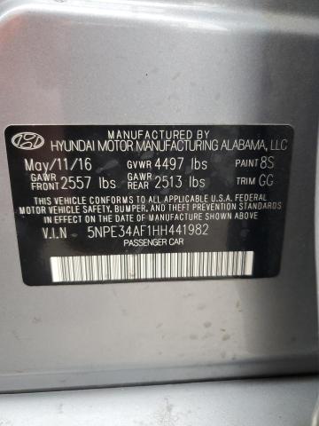 Photo 11 VIN: 5NPE34AF1HH441982 - HYUNDAI SONATA 