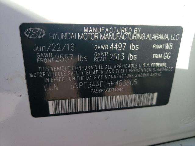 Photo 11 VIN: 5NPE34AF1HH463805 - HYUNDAI SONATA SPO 