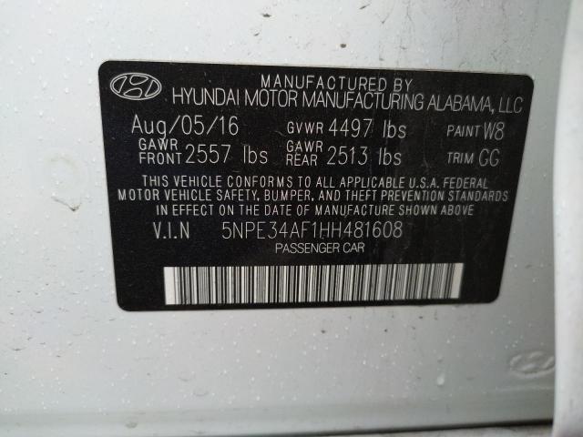 Photo 9 VIN: 5NPE34AF1HH481608 - HYUNDAI SONATA SPO 