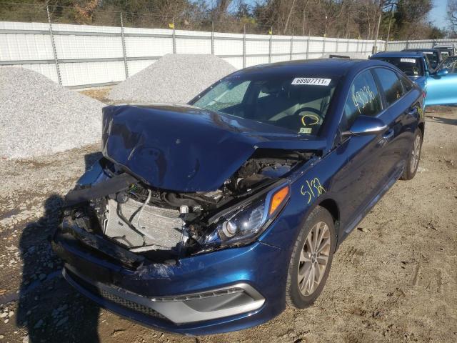 Photo 1 VIN: 5NPE34AF1HH498618 - HYUNDAI SONATA SPO 