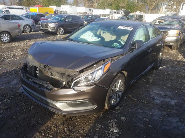 Photo 1 VIN: 5NPE34AF1HH503767 - HYUNDAI SONATA SPO 