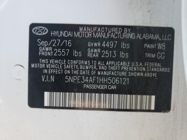 Photo 9 VIN: 5NPE34AF1HH506121 - HYUNDAI SONATA 