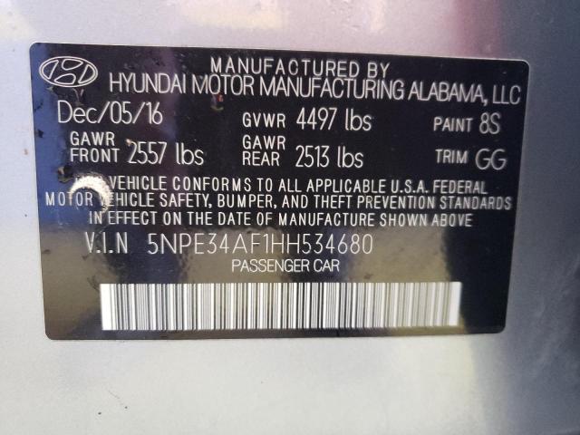 Photo 11 VIN: 5NPE34AF1HH534680 - HYUNDAI SONATA SPO 