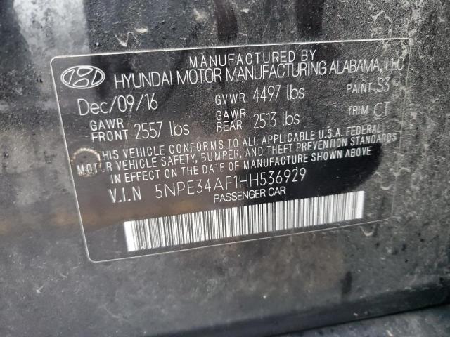 Photo 11 VIN: 5NPE34AF1HH536929 - HYUNDAI SONATA SPO 