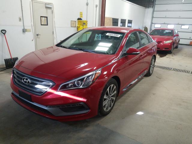 Photo 1 VIN: 5NPE34AF1HH574144 - HYUNDAI SONATA SPO 