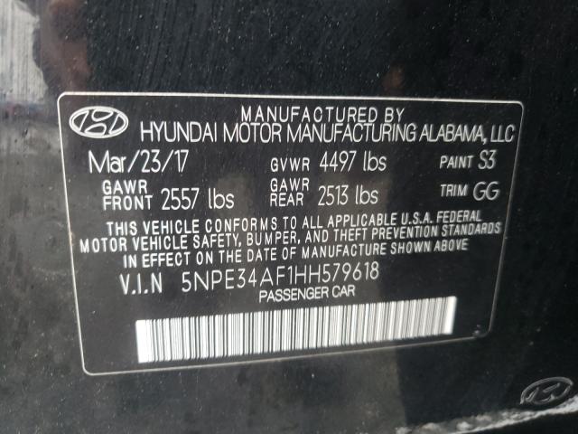 Photo 9 VIN: 5NPE34AF1HH579618 - HYUNDAI SONATA 