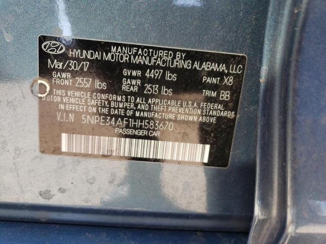 Photo 11 VIN: 5NPE34AF1HH583670 - HYUNDAI SONATA 