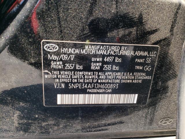 Photo 9 VIN: 5NPE34AF1JH600893 - HYUNDAI SONATA SPO 