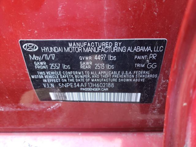 Photo 9 VIN: 5NPE34AF1JH602188 - HYUNDAI SONATA SPO 