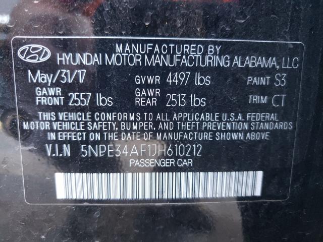 Photo 9 VIN: 5NPE34AF1JH610212 - HYUNDAI SONATA 