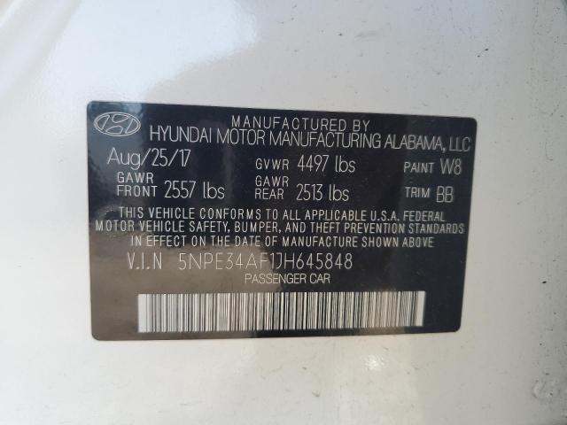 Photo 11 VIN: 5NPE34AF1JH645848 - HYUNDAI SONATA 