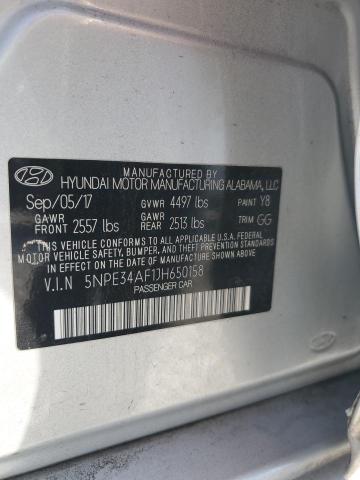 Photo 11 VIN: 5NPE34AF1JH650158 - HYUNDAI SONATA SPO 